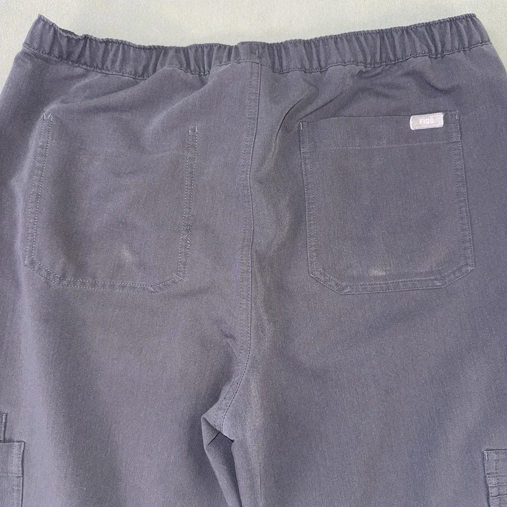 Men's FIGS Cairo Cargo Healthcare Nurse Scrub Pants Gray Size L